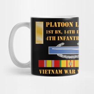 1st Bn 14th Inf - 4th ID - 2nd LT Plt Leader - Vietnam Vet Mug